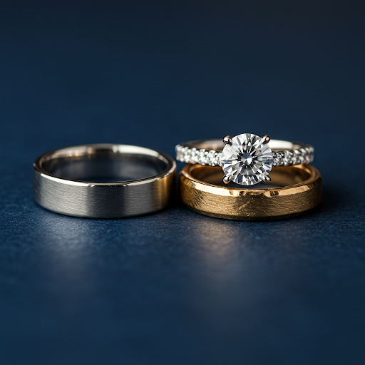 TRIO RING SET STAINLESS STEEL