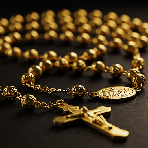 Gold Rosaries