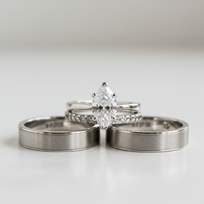 TRIO RING SET STERLING SILVER