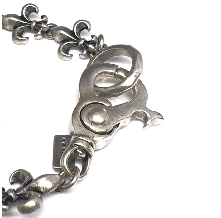 Stainless Steel Fleur De Lis Bracelet-CS-53