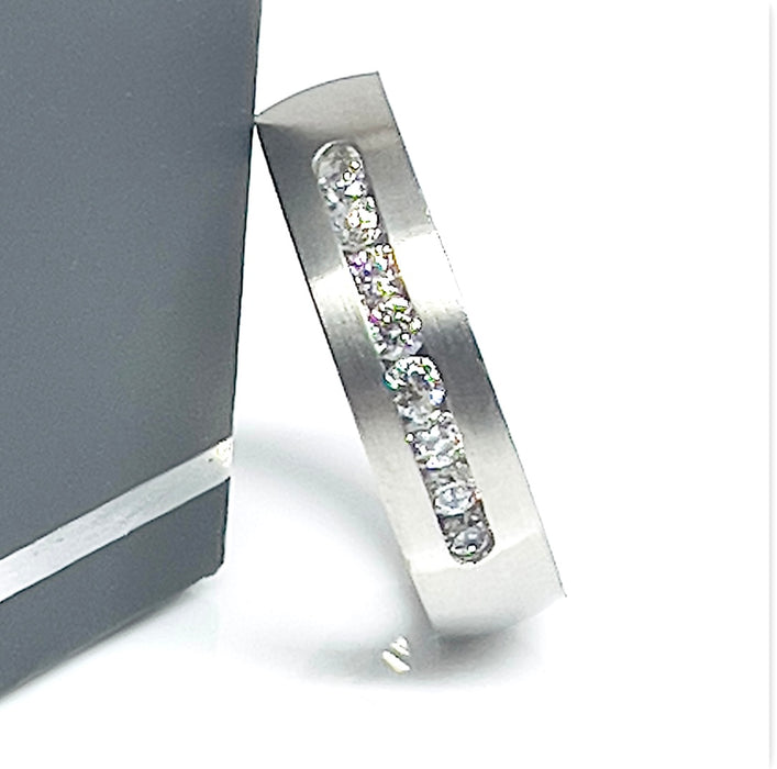 Stainless Steel 6mm Wedding Band Ring-CS-13