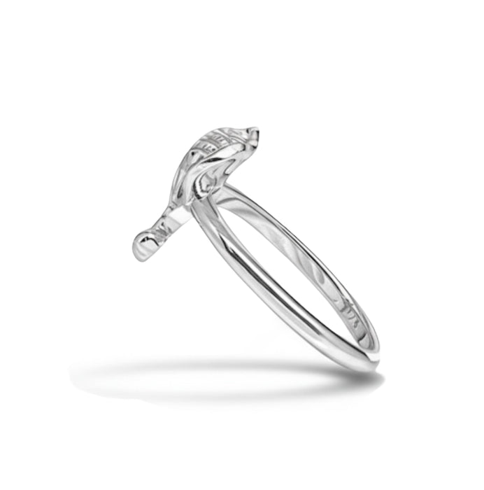 Sterling Silver Elephant Head Ring-SR-09