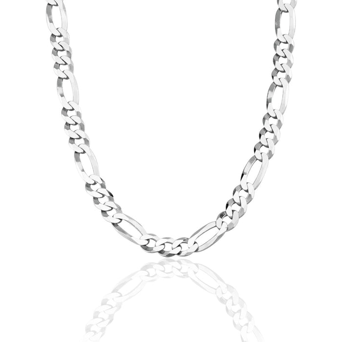 Sterling Silver Figaro Chain-24"-SC-07