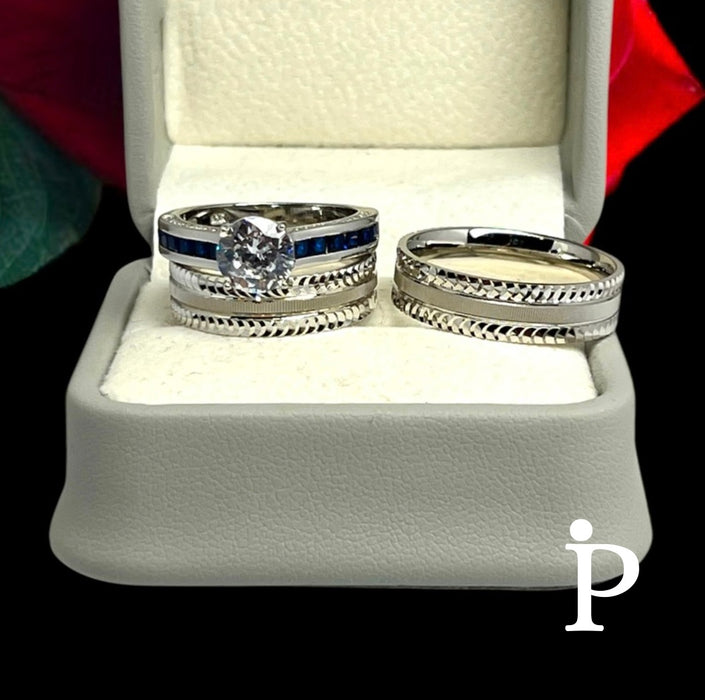 T-9 Trio of Rings in .925 Silver.