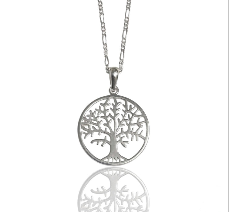 Sterling Silver Tree of Life Necklace-SN-09