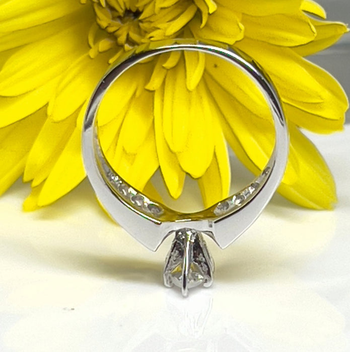 Sterling Silver Marquise CZ ring- ER-04