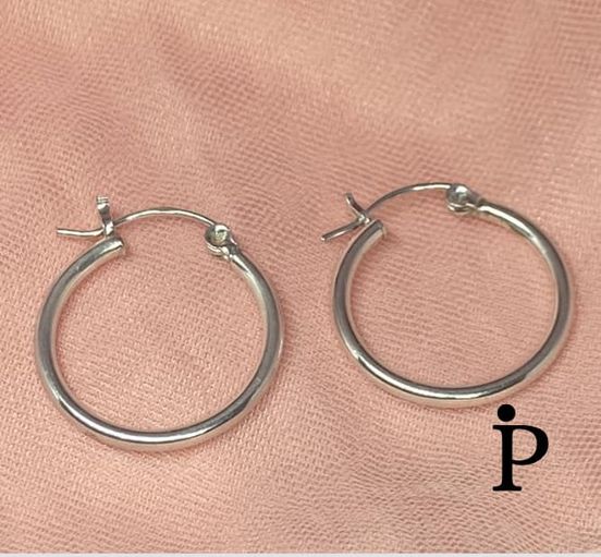 (AP-03) .925 Silver Hoop Earrings