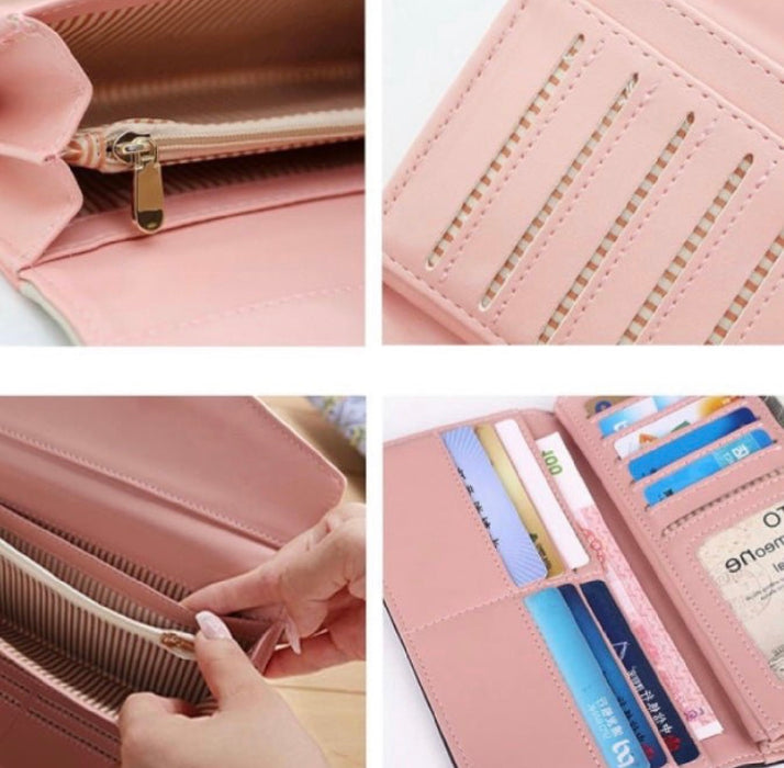 Fashion Ladies Leather Clutch Bag Purse Long Cartoon Wallet Coin Purse-WAL-08