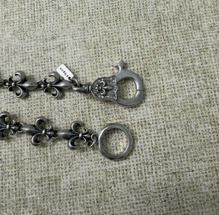 Stainless Steel Fleur De Lis Bracelet-CS-53