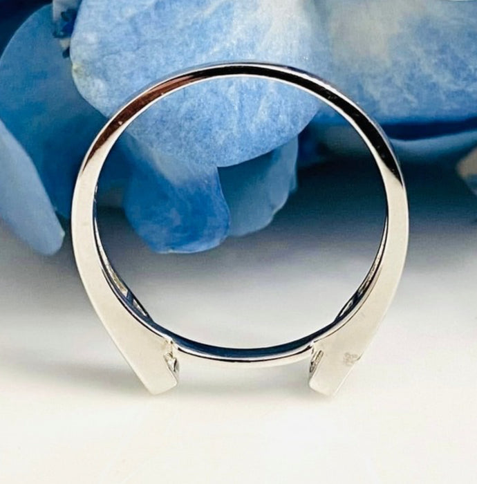 Sterling Silver CZ Engagement Ring -ER-14