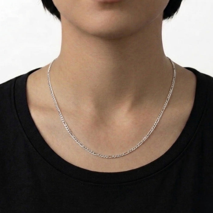 Sterling Silver Figaro Chain-20"-SC-15