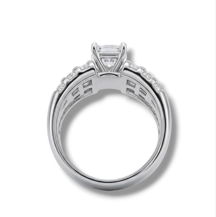 Sterling Silver Marquise Cut CZ Engagement Ring -ER-41