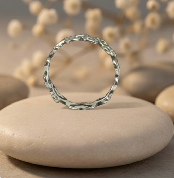 Sterling Silver Infinity Heart Ring-SR-22