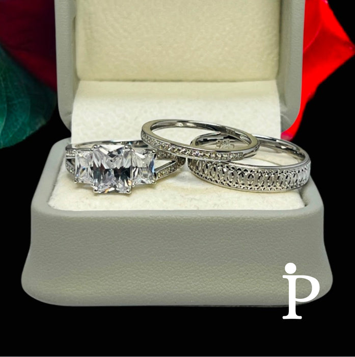 T-11 Trio de Anillos en .925 Plata.