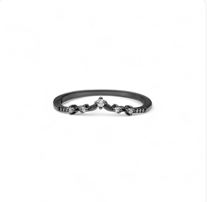 Sterling Silver CZ Engagement Set Ring -ER-155
