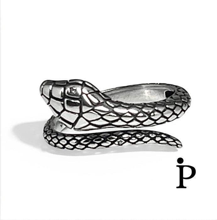 Sterling Silver Wrapped Snake Ring-SR-42