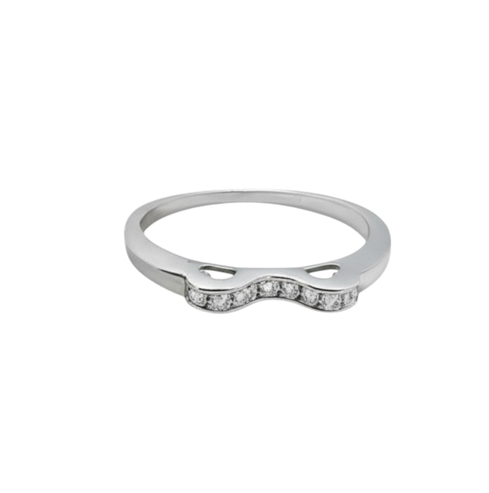 Sterling Silver 2-piece Engagement Set CZ Ring- ER-146
