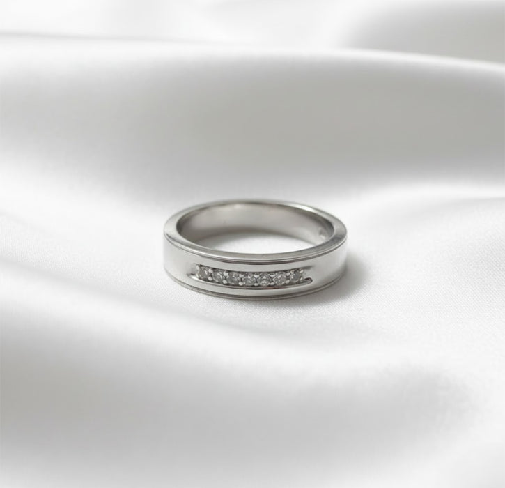 Sterling Silver Trio Wedding Ring Sets-SST-30