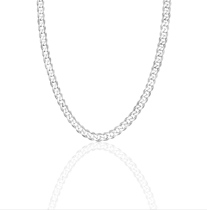 Sterling Silver Curb Chain-24"-SC-11