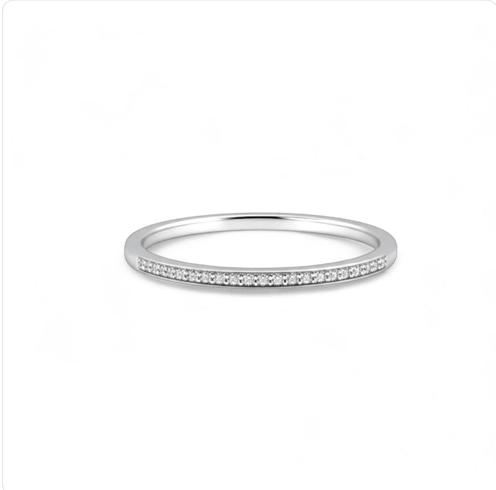 Modern Marquise Cut Sterling Silver Ring Set-ER-90