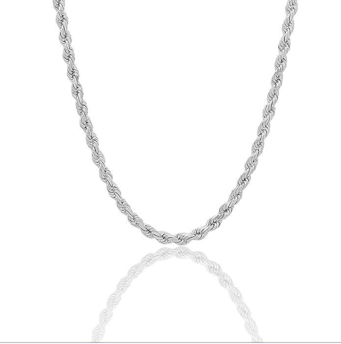 Sterling Silver Rope Chain-24"-SC-02