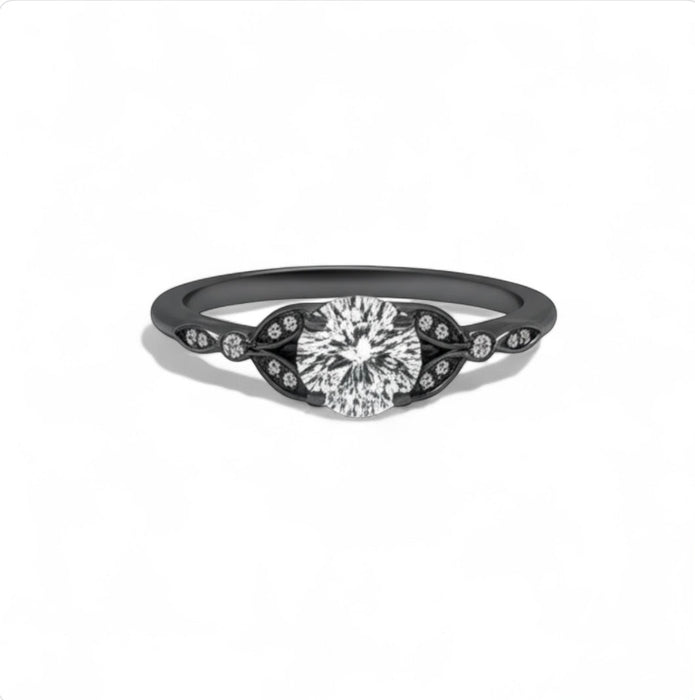 Sterling Silver CZ Engagement Set Ring -ER-155