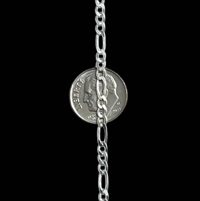 Sterling Silver Figaro Chain-26"SC-17