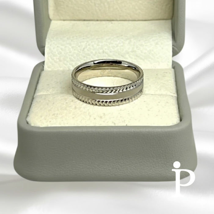 Sterling Silver Trio Wedding Ring Sets-SST-09