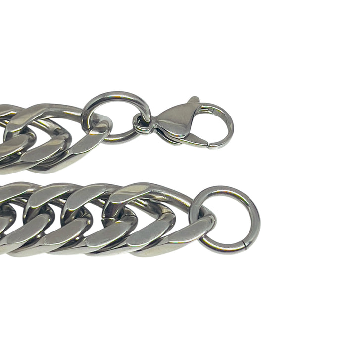 Stainless Steel Link Curb Bracelet-CS-29