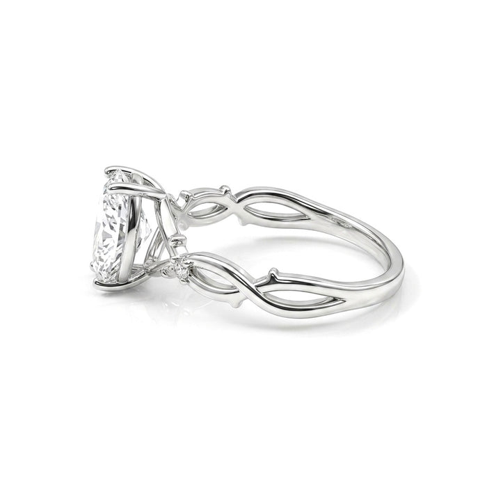 Sterling Silver Marquise Clear CZ Ring-ER-163