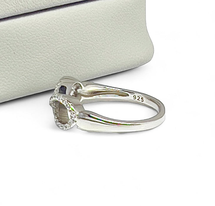 Sterling Silver Infinity CZ Ring-AE-106