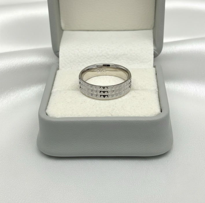 Sterling Silver Trio Wedding Ring Sets-SST-15