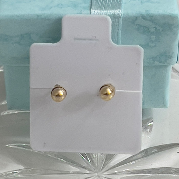Lovely 14K Yellow Gold White Rabbit Earrings for Toddlers and Girls-GE-102