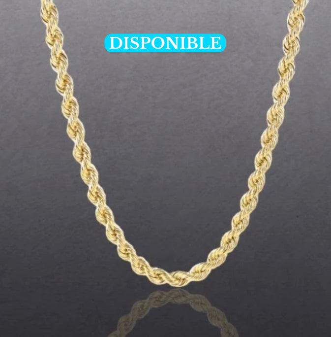 (CO-10) 14K Yellow Gold Chain, rope style
