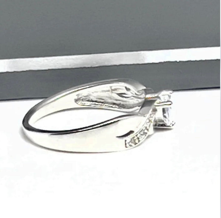 Sterling Silver Infinite Heart Knot Promise Ring-ER-40