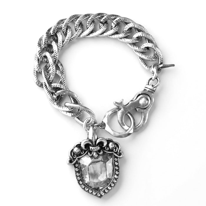 Stainless Steel Shield Chain Bracelet-CS-52