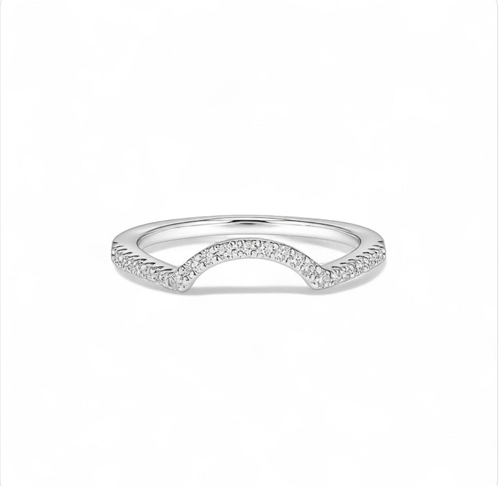 Sterling Silver Halo CZ Wedding Set Ring ER-115