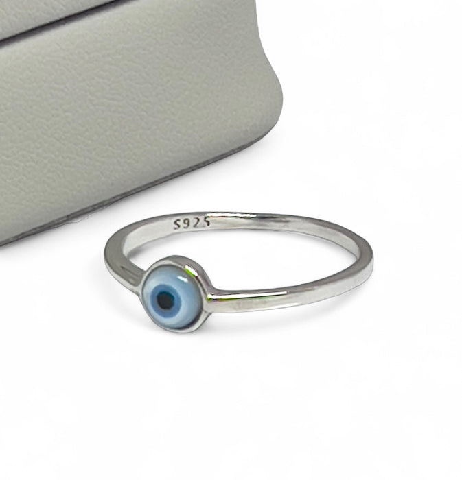 Sterling Silver Turkish Eye Ring-AE-121