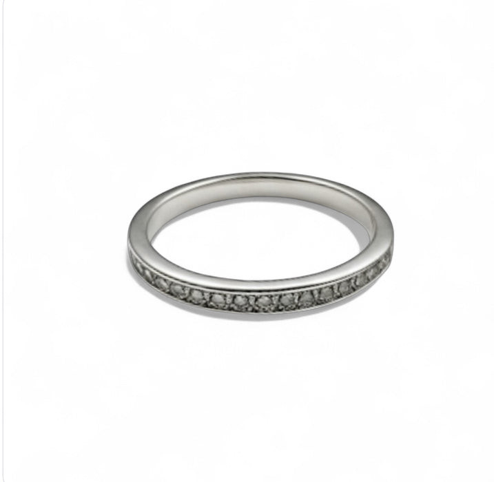 Sterling Silver CZ Engagement Set Ring -ER-142