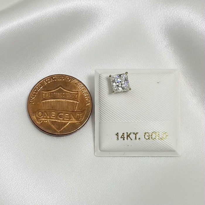 Solid 14K Yellow Gold Earring -Single-GE-63