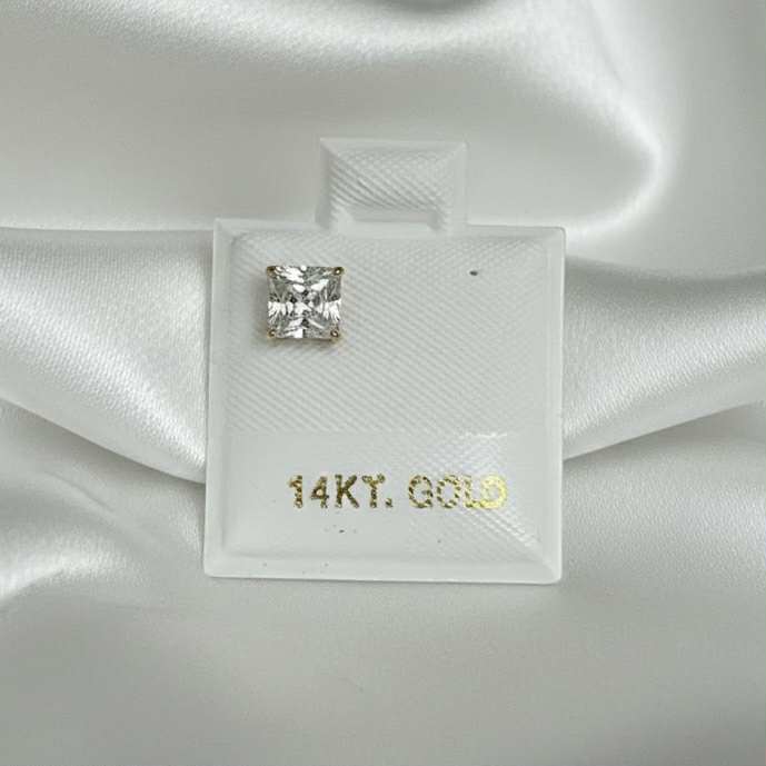 Solid 14K Yellow Gold Earring -Single-GE-63