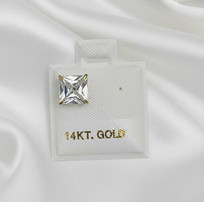 Solid 14K Yellow Gold Earring -Single-GE-64