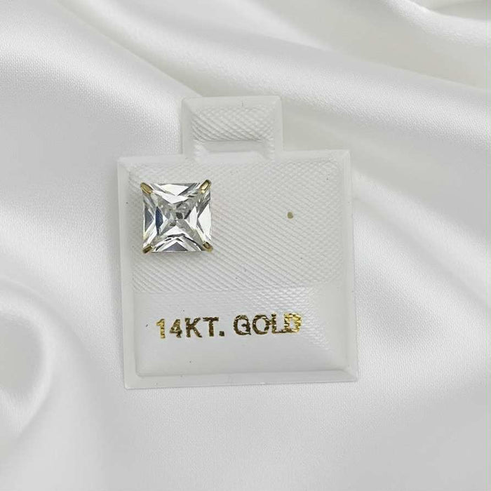 Solid 14K Yellow Gold Earring -Single-GE-65