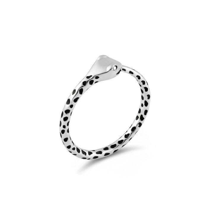 Sterling Silver Circular Snake Ring-SR-19
