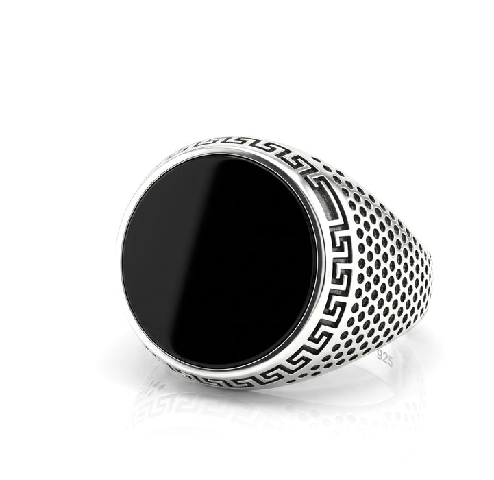 Sterling Silver Men's Fashion Ring-SMR-10
