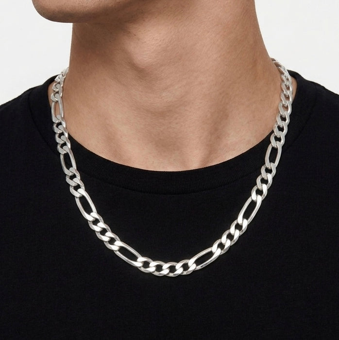 Sterling Silver Figaro Chain-24"-SC-07