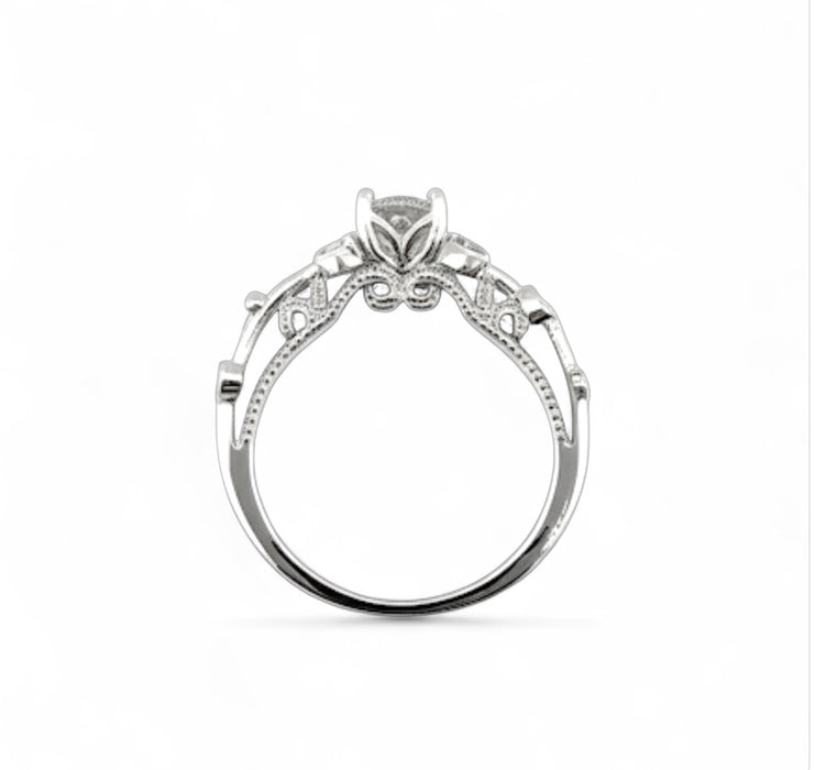 Sterling Silver CZ Engagement Ring-ER-159