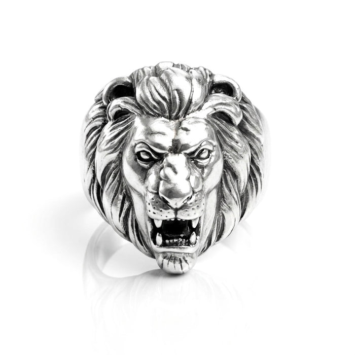 Sterling Silver Lion Design Ring-SMR-01