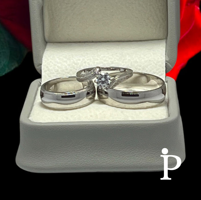 T-4 Trio de Anillos en .925 Plata.