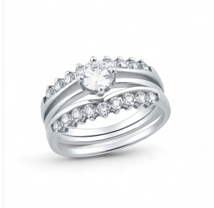 Sterling Silver Antique Engagement Ring-ER-67